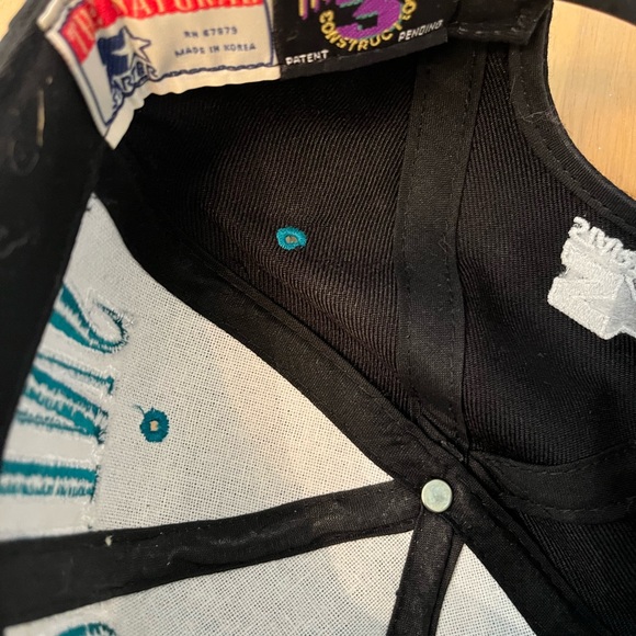 NFL STARTER Miami dolphin Black blue Snapback  adjustable Hat - Picture 3 of 5